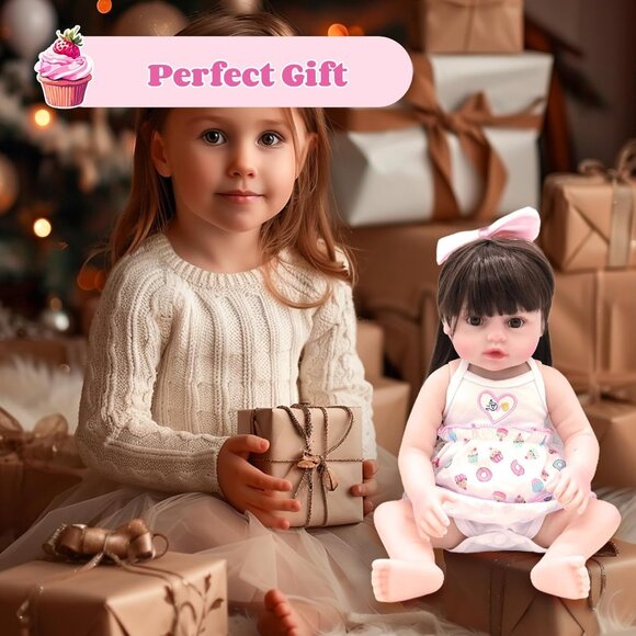 Lifelike Reborn Baby Dolls 18 Inch Sweet Real Life Realistic Newborn Full Cute - Picture 6 of 8